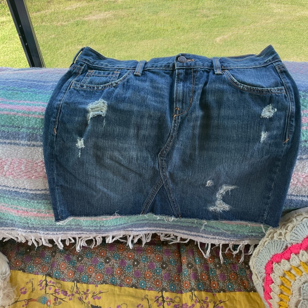 Denim Mini Skirt